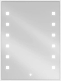 Mexen Ner világító fürdőszobai tükör 60 x 80 cm, LED 6000K, páramentes - 9809-060-080-611-00