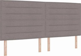 vidaXL Fejtámla Tópszínű 200 cm szövet