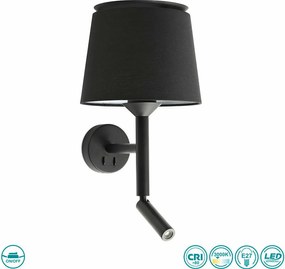 Fali Lámpa Fekete SAVOY FARO 20303-93