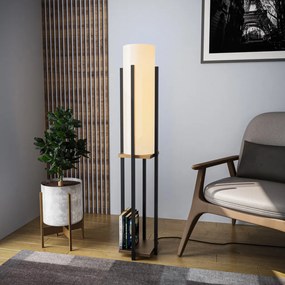 Shelf Lamp - 8129 Enteriőr dizájn Állólámpa Fekete Arany 25x20x130 cm
