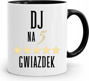 Dja Zene Bögre Fekete Dj 5 Csillagos, fényképes nyomott mintával