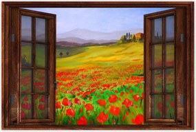 Poszterek 90x60 Provence pipacsokkal