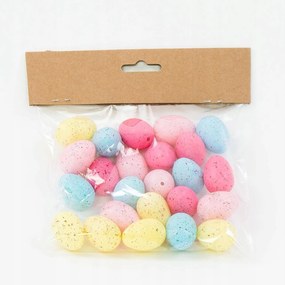 24x Húsvéti tojás Homok kosár Húsvéti tojás 3cm