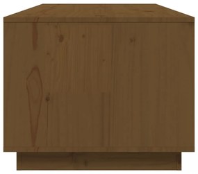 mézbarna tömör fenyőfa dohányzóasztal 100 x 50 x 41 cm