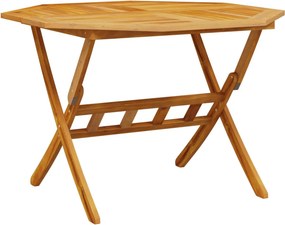 vidaXL tömör akácfa összecsukható kerti asztal Ø110x75 cm