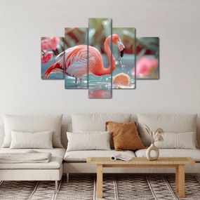 Kép - Flamingó a tóban (150x105 cm)