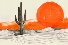 Poszter 91,5x60cm Saguaro kaktusz