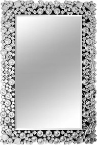 Glamour kristály fali tükör 60x90 cm téglalap alakú dekoratív