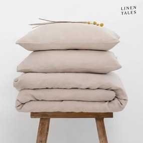 Krémszínű egyszemélyes kenderrost ágyneműhuzat 140x200 cm – Linen Tales