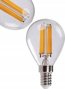 Led izzó Dekorációs golyó Filament G45 Kis menetes E14 3,8W=60W Semleges