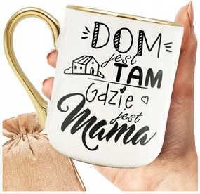 Nyomott Mintás Bögre Otthon Van Ahol Anya Van Ajándék Anya Elegáns