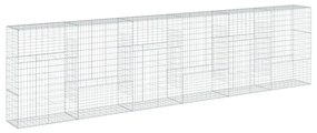 horganyzott vas gabion kosár fedéllel 600 x 50 x 150 cm