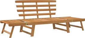 vidaXL 2 az 1-ben tömör akácfa kerti pad 190 cm