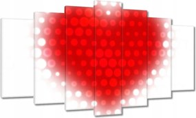 Vászonkép 140x80 Vörös szív