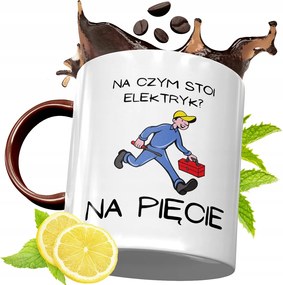 Bordó Bögre Villanyszerelőnek Születésnapi Ajándék fényképes nyomtatással