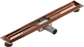 Mexen Flat Vonalmenti lefolyóház 70 cm, rózsaarany színben - 1615070