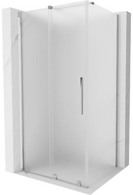 Mexen Velar, zuhanykabin tolóajtóval 120 x 110 cm, 8 mm-es matt üveg, króm, 871-120-110-31-01