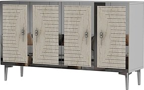 Tuna 120 - White, Travertine, Silver