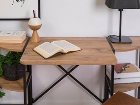Íróasztal Kusime (atlanti fenyő + fekete)  . 1094968