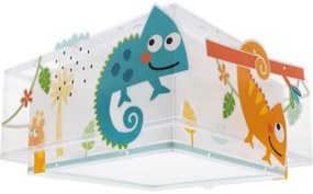 Dalber 63316 - Gyerek mennyezeti lámpa HAPPY JUNGLE 2xE27/15W/230V