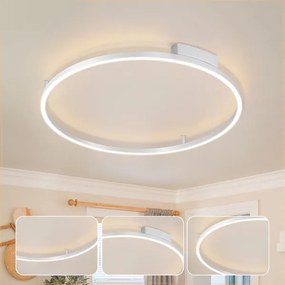 Brilagi - LED dimmelhető lámpatest PORTOFINO LED/60W/230V Ø 80 cm ezüst +távirányító