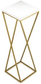 LOFT virágtartó állvány 70x24 cm arany/fehér