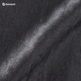 Sötétszürke bársony kinyitható-tárolóhelyes kanapé 247 cm Lazaro – ELTAP