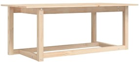 Tömör fenyőfa dohányzóasztal 110 x 55 x 45 cm