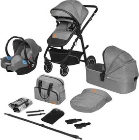 Lionelo - BIANKA 3 az 1-ben kombinált babakocsi Grey Stone