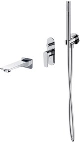 Set kád és zuhany csaptelep Cersanit Moduo S951-338, zuhany készlet Cersanit Inverto S951-708, S951-706