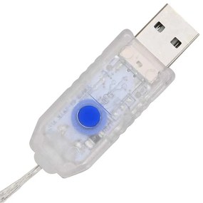 Koszorú 60 LED-del Hideg feher 75 cm Akril