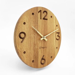 Elegáns fa falióra (Quartz - sweep) TMA-103