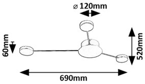 Rabalux 71275 - LED Fali lámpa AMADEO LED/10W/230V 3000K