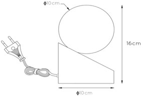 Lucide 45561/01/36 - Asztali lámpa LEN 1xG9/33W/230V