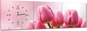 Órák 120x40 Rózsaszín tulipánok