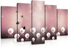 Vászonkép 100x60 Finomság Könnyűség Álom Nyugalom Harmónia Rózsaszín Szürke