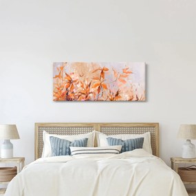Kép - Festett virágok (120x50 cm)