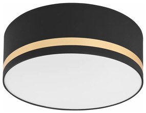 Lamkur Mennyezeti lámpa SIRJA STRIPE 2xE27/15W/230V átm. 35 cm fekete LM-2.202
