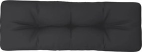 vidaXL fekete szövet raklappárna 120 x 40 x 12 cm