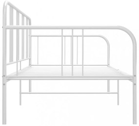 fehér fém kanapéágy-keret 90 x 200 cm
