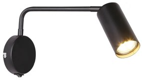 Fali lámpa TINA 1xGU10/15W/230V fekete