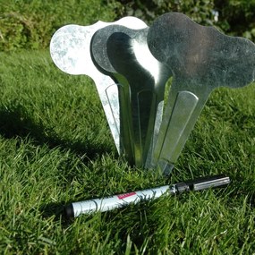 Fém növény jelölölő szett, 6 db-os, 19 cm