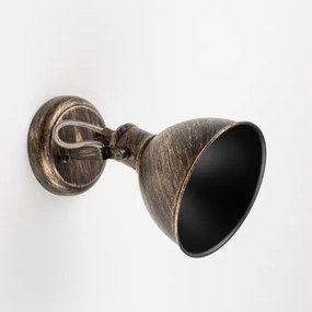 Brilagi - Fali spotlámpa TECHNO 1xE27/60W/230V bronz/patinás