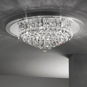 Orion DLU 2378/9/62-Kristály mennyezeti lámpa GLORIA 9xG9/40W/230V átm. 62 cm króm