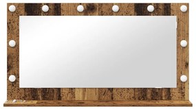 Pipere Tükör Régi Fa Fa és Üveg 100 x 55 x 18 cm Tükör