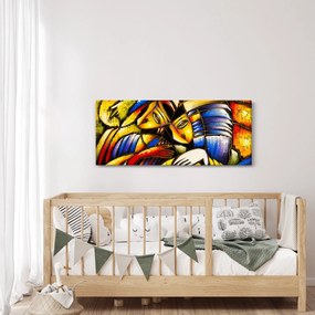 Kép - olajfestmény, szerelmesek (120x50 cm)