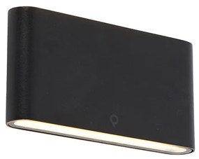 Modern kültéri fali lámpa fekete 17,5 cm LED-del IP65 - Batt