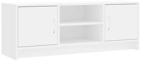 fehér szerelt fa TV-szekrény 102x30x37,5 cm