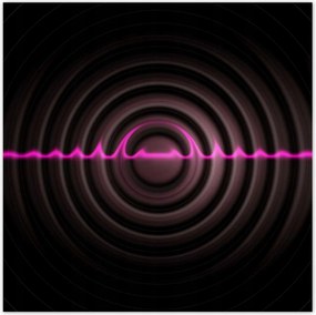 Poszterek 30x30 Zenés hullám