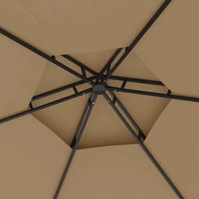 tópszínű pavilon oldalfalakkal 3,1 x 2,7 m